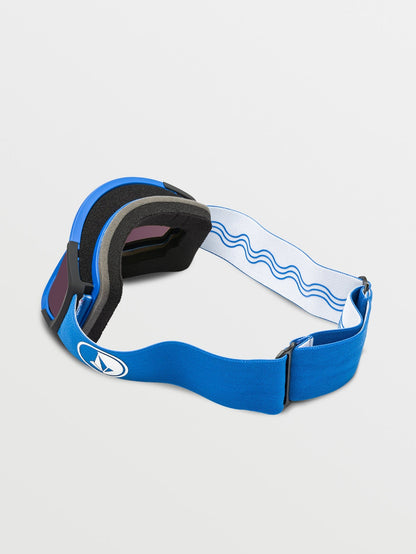 Attunga Youth Schwarz/Blaue Schneebrille (+ Bonus Gelbe Chromlinse) - HELLBRONZE - (Kinder)