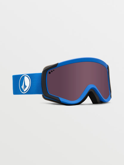 Attunga Youth Schwarz/Blaue Schneebrille (+ Bonus Gelbe Chromlinse) - HELLBRONZE - (Kinder)