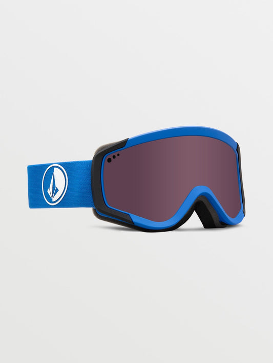 Attunga Youth Schwarz/Blaue Schneebrille (+ Bonus Gelbe Chromlinse) - HELLBRONZE - (Kinder)