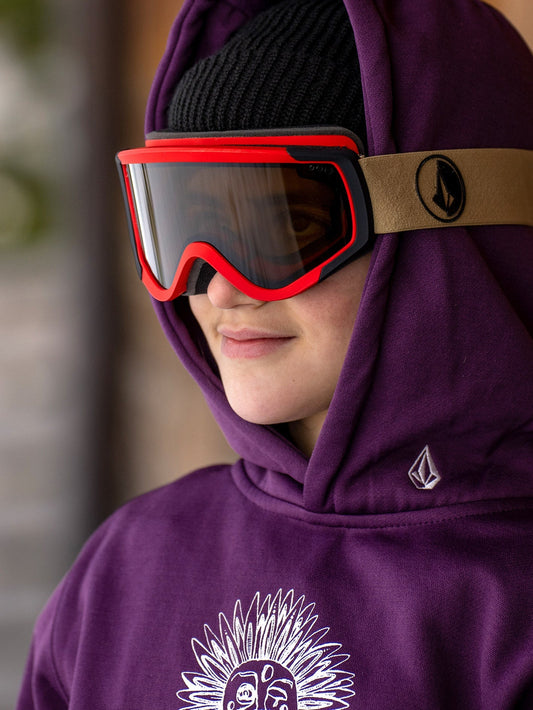 Attunga Youth Shock/Sand Schneebrille (+ Bonus Gelbe Chromlinse) - HELLBRONZE - (Kinder)