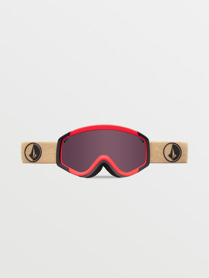 Attunga Youth Shock/Sand Snow Goggles (+ Bonus Yellow Chrome Lens) - LIGHT BRONZE - (Children)