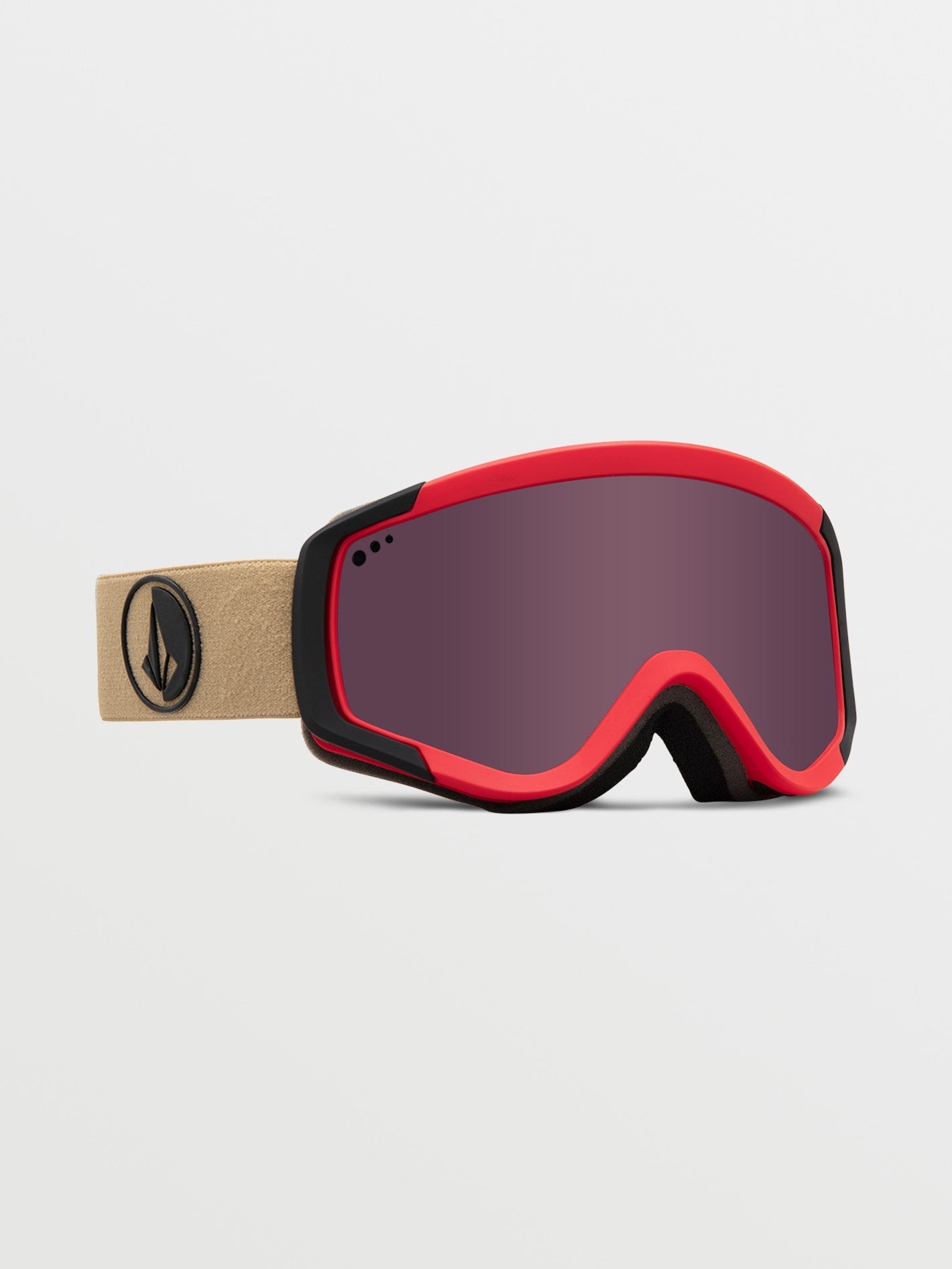 Attunga Youth Shock/Sand Snow Goggles (+ Bonus Yellow Chrome Lens) - LIGHT BRONZE - (Children)
