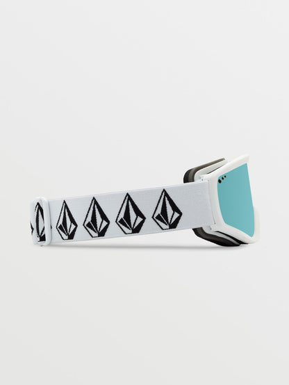 Schneemaske Attunga Youth Matte White Stone - Ice Chrome