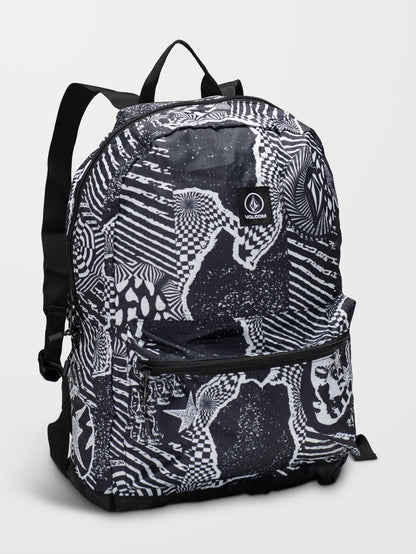 BT Packable Backpack - BLACK/WHITE