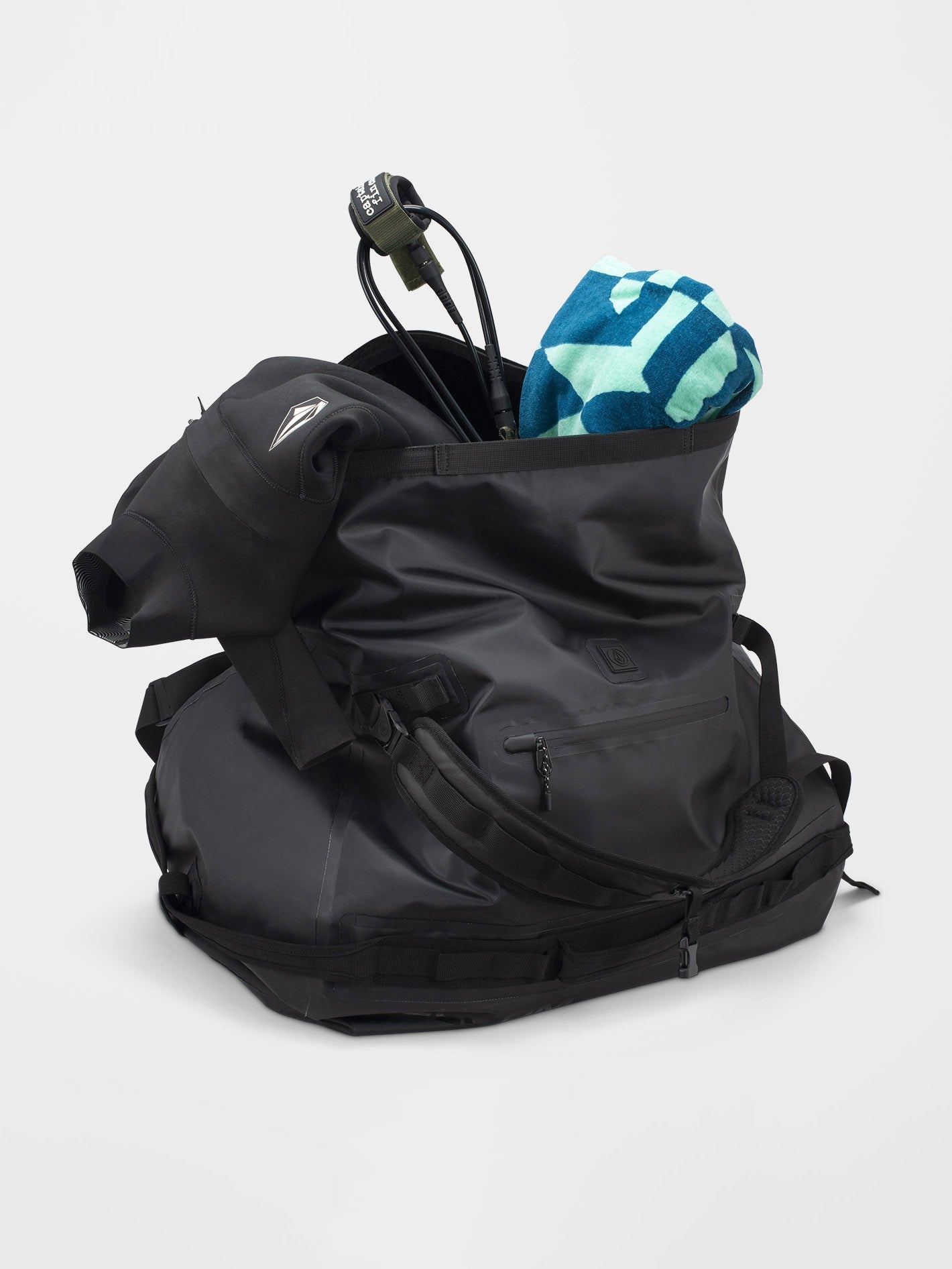 Roll-top Frequency travel bag - BLACK