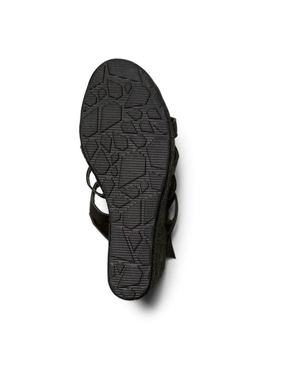 Sandales compensées High Society - Black