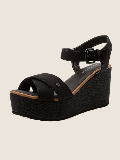 Sandales compensées Stone - Black
