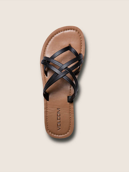 Happy Strap Sandals - Black