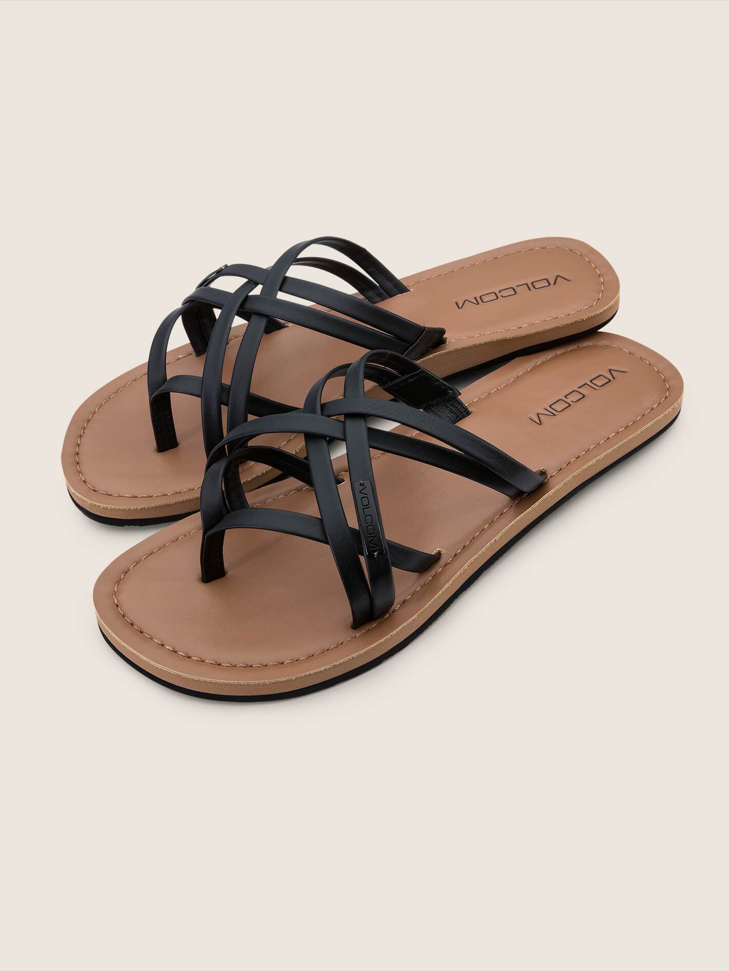 Happy Strap Sandals - Black