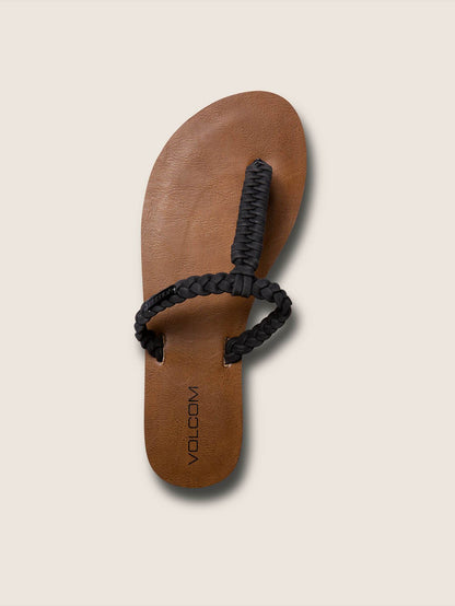 Fishtail Sandals - Black
