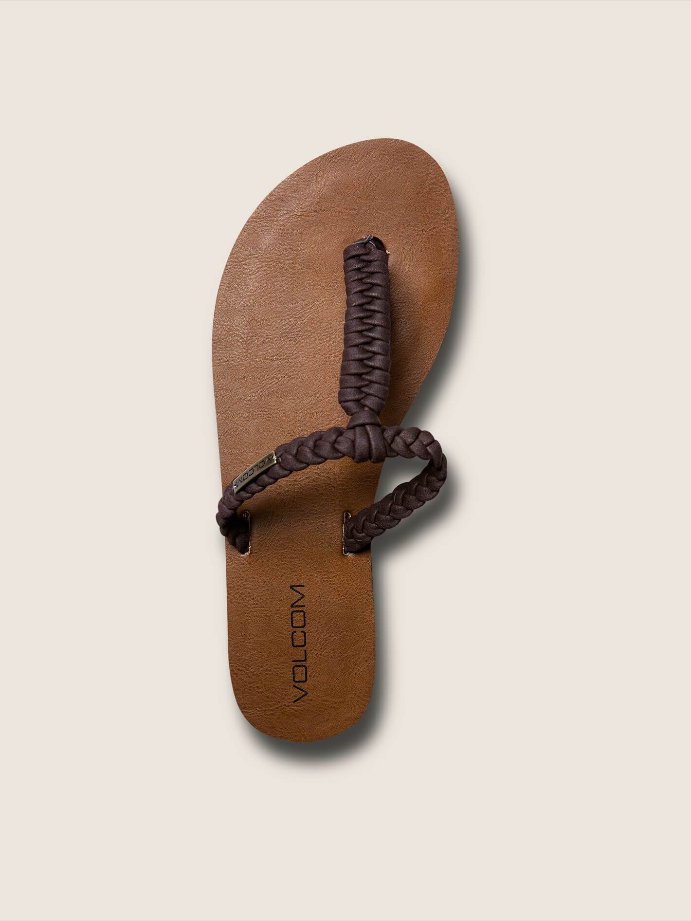 Sandalen mit Fischschwanz-Detail - Braun