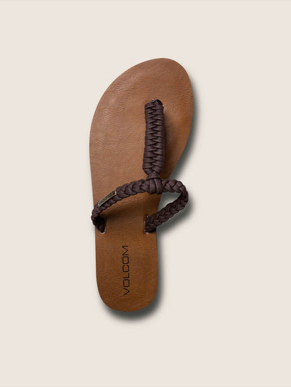 Sandalen mit Fischschwanz-Detail - Braun
