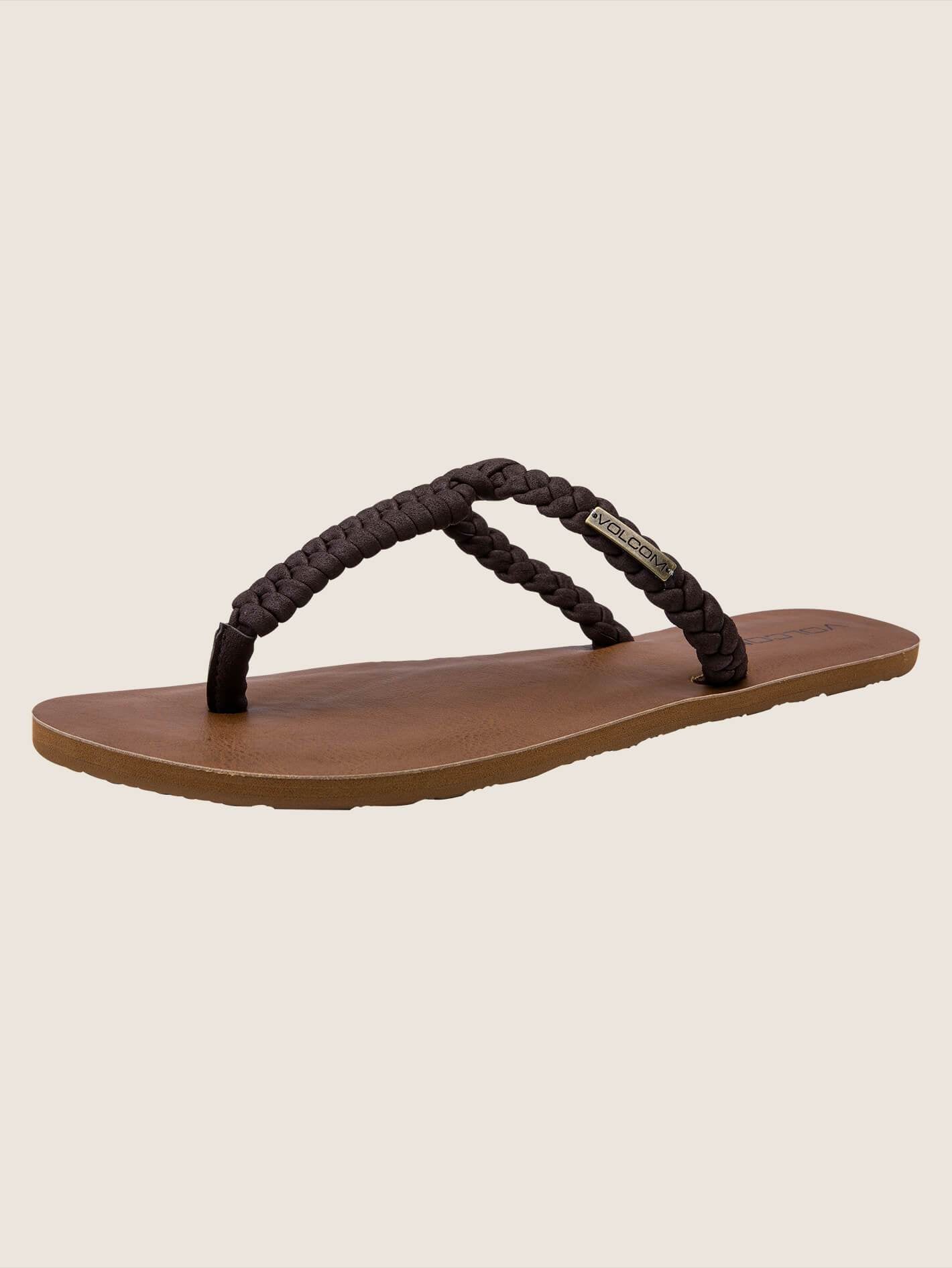 Sandalen mit Fischschwanz-Detail - Braun