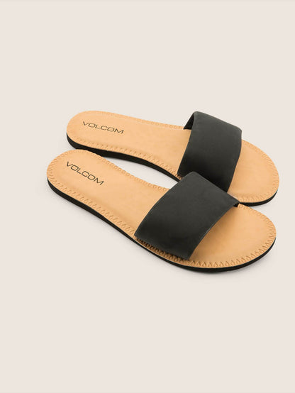 Simple Slide Sandalen - SCHWARZ