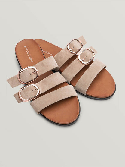 Buckle Up Buttercup Sandals - SAND