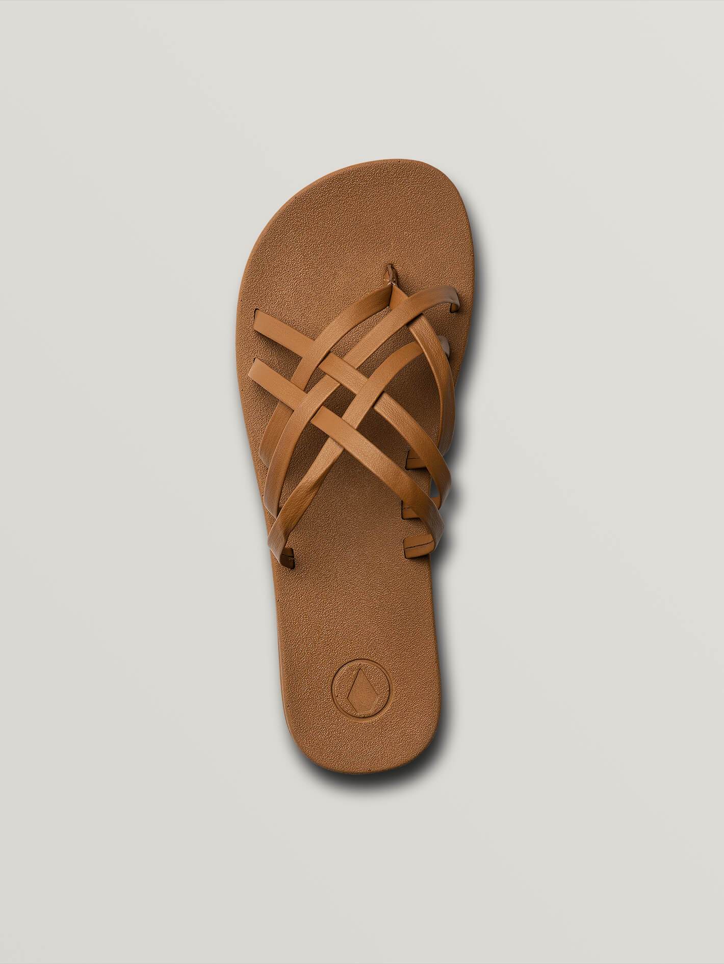 E-Cliner Sandalen mit mehreren Riemen - COGNAC