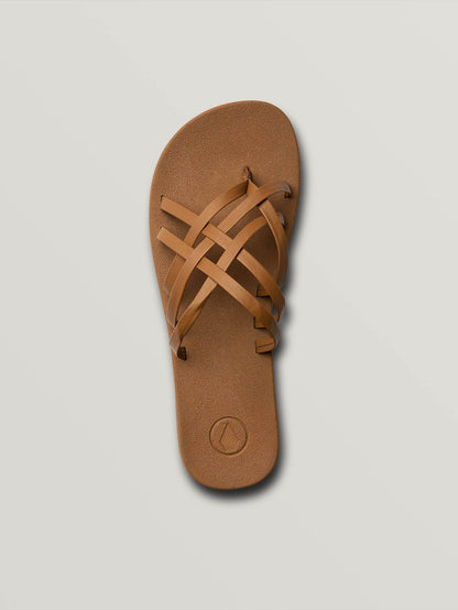 E-Cliner Sandalen mit mehreren Riemen - COGNAC