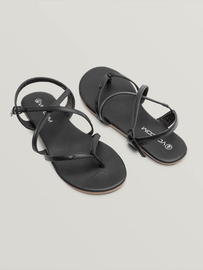 Sandales Strapped In - BLACK OUT
