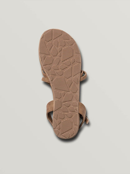 Sandalen mit Riemen - VINTAGE BRAUN