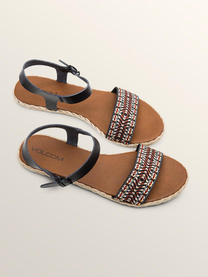 Finley Sandalen - Schwarze Kombination