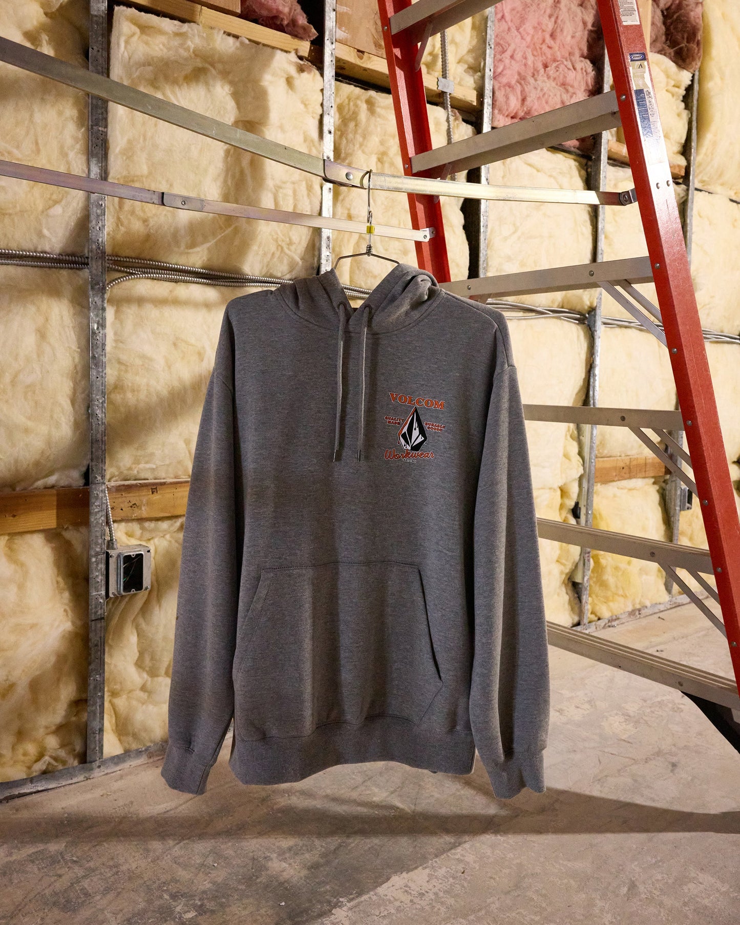 Sweat À Capuche Workwear - Heather Grey