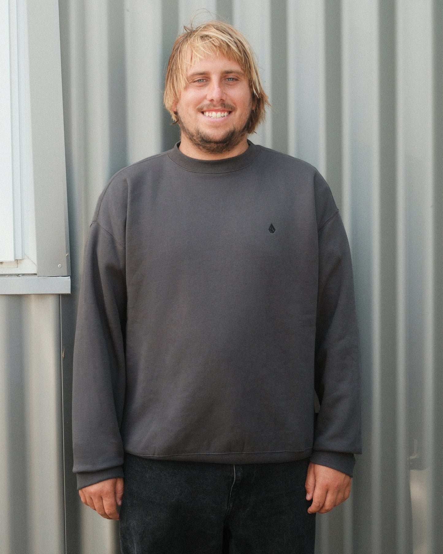 Single Stone Sweatshirt - Asphaltschwarz