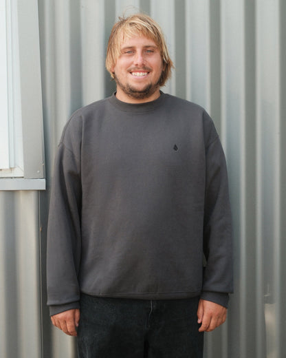 Single Stone Sweatshirt - Asphaltschwarz