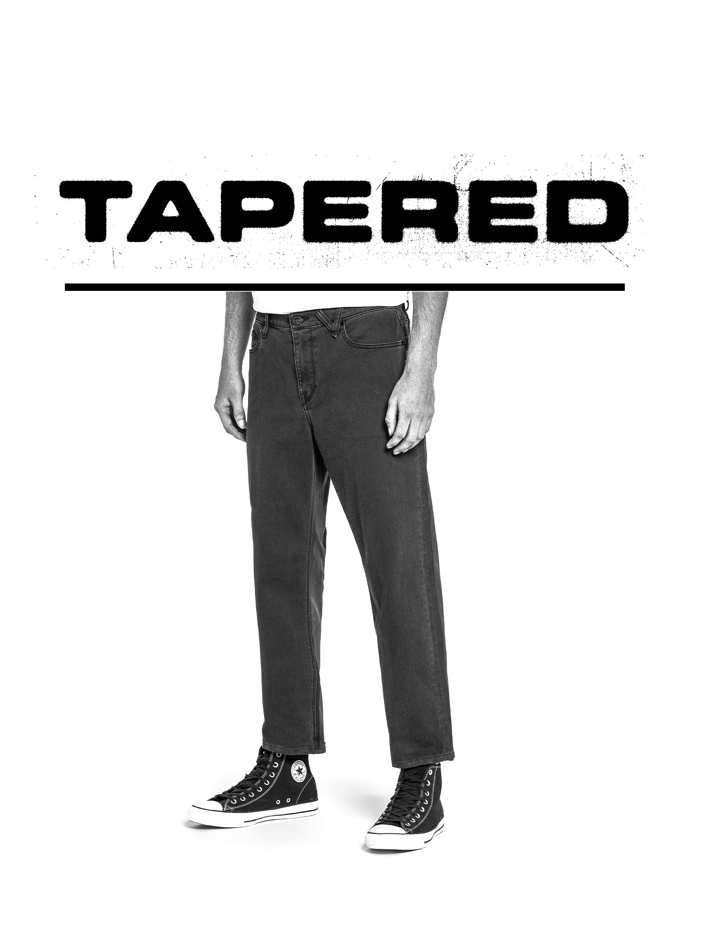 Jean Modown Tapered  - INK BLACK