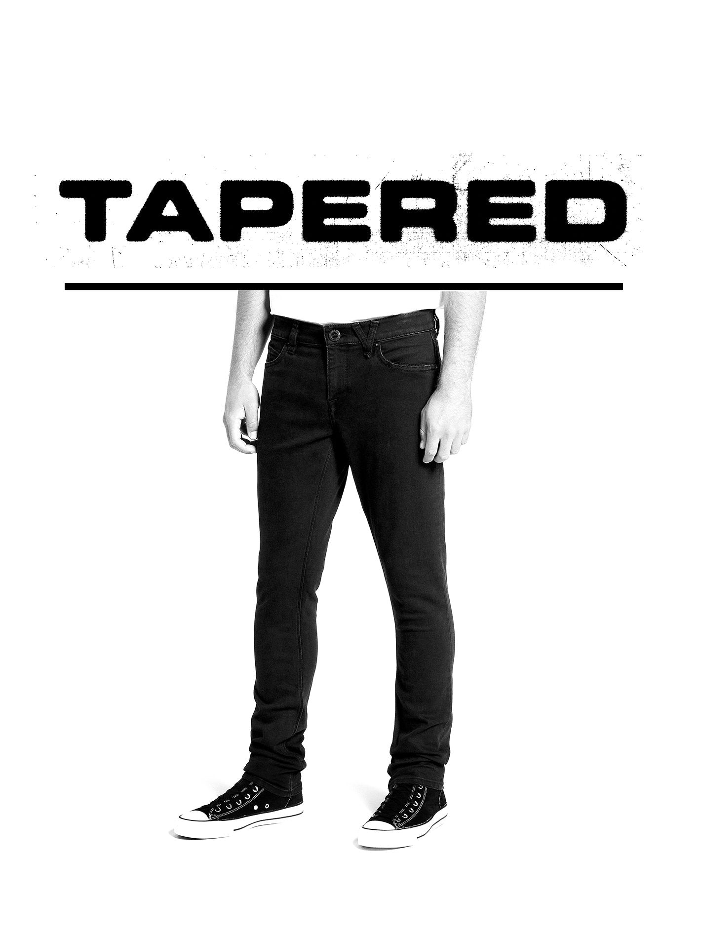 2 X Vorta Tapered Jeans - BLACK OUT