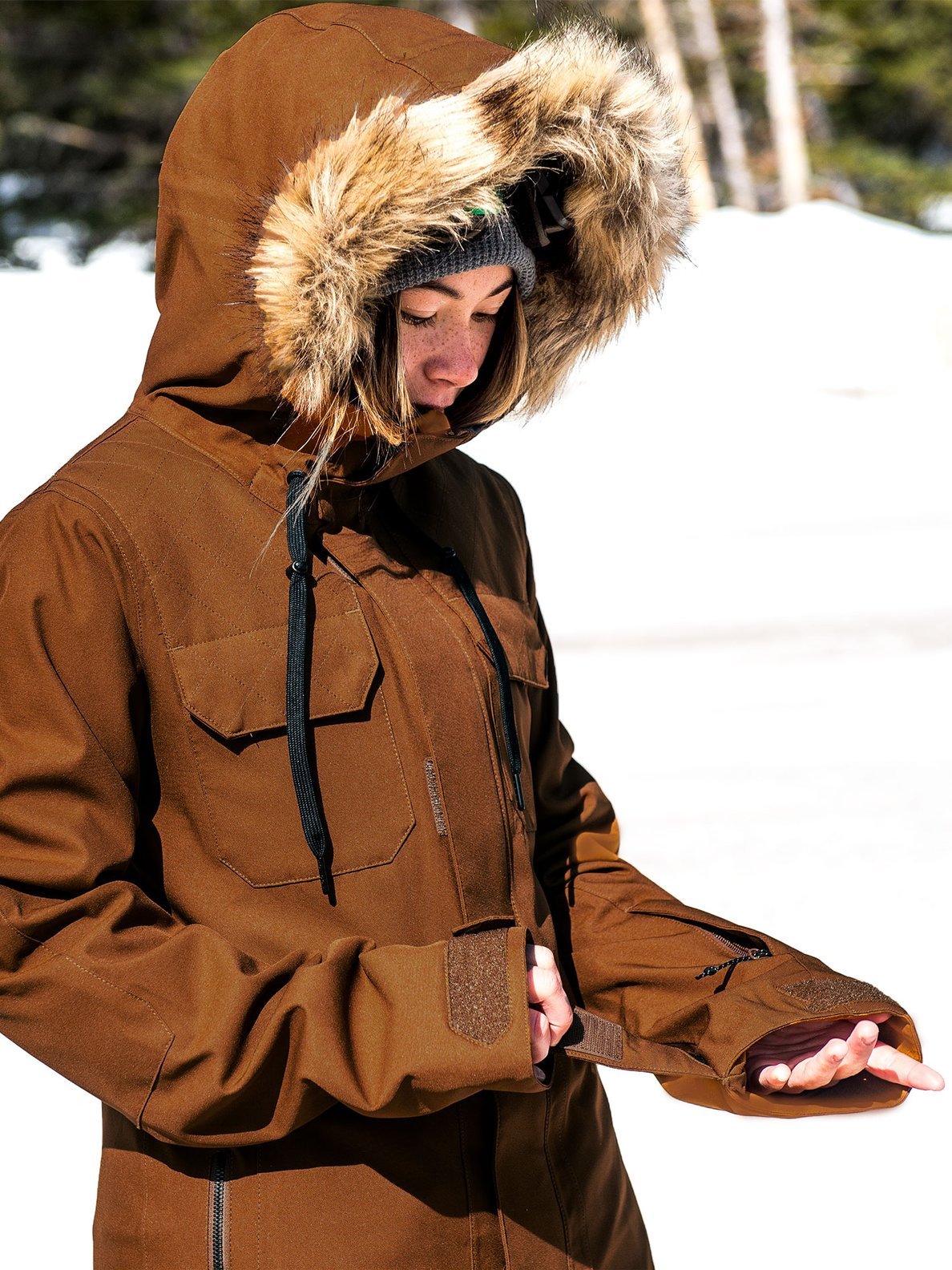 Shadow Isolierte Schneejacke - Kupfer